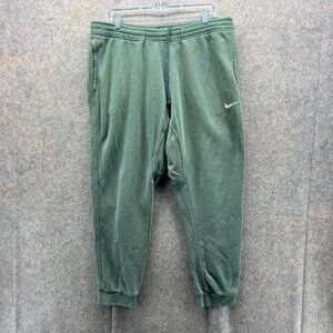 Nike Jogger Mens XL Green Athletic Swoosh Logo Extra Large Club Fleece Tech